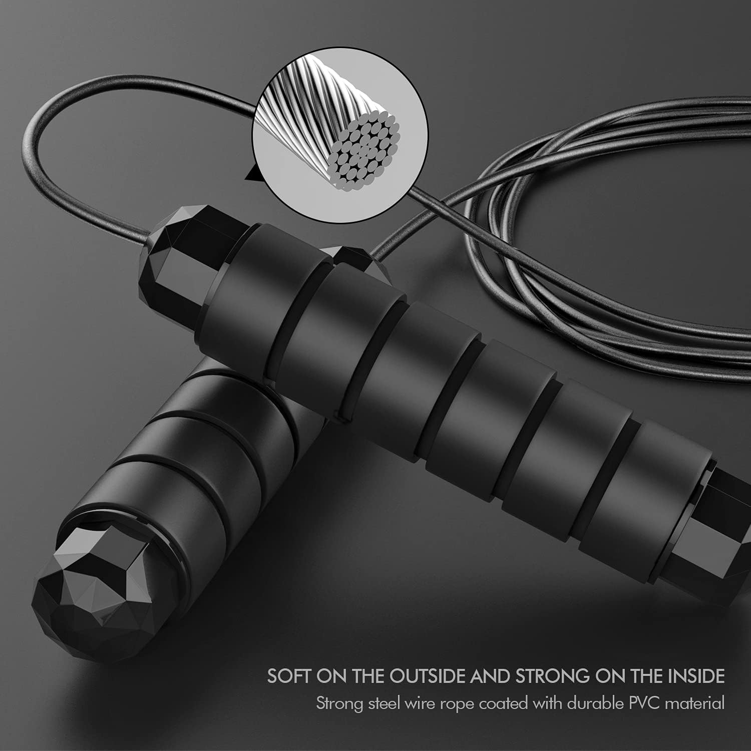 Jump Rope,Tangle-Free Rapid Speed Jump Rope with Ball Bearings for Men,Women and Kids,Adjustable Steel Skipping Rope with Ergonomic Foam Handles,A Ideal Equipment and Accessories for Workout,Fitness,Exercise,Home Gym,Slim Body
