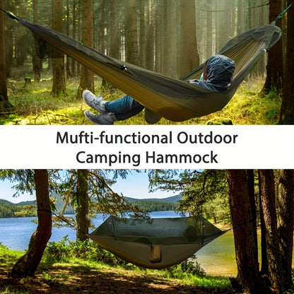 Ultimate Outdoor Experience: Double Hammock with Mosquito Net, Easy Setup for Travel & Camping