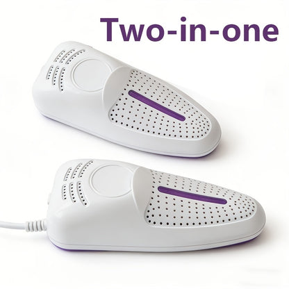 2-In-1 Portable Smart Shoe Dryer, Constant Temperature Anti-Damage Portable Deodorizing Shoe Dryer, Home Mini USB Quick-Dry Shoe Heater, Suitable for Sneakers Dress Shoes Boots, Home And Travel Essential, No Battery Required