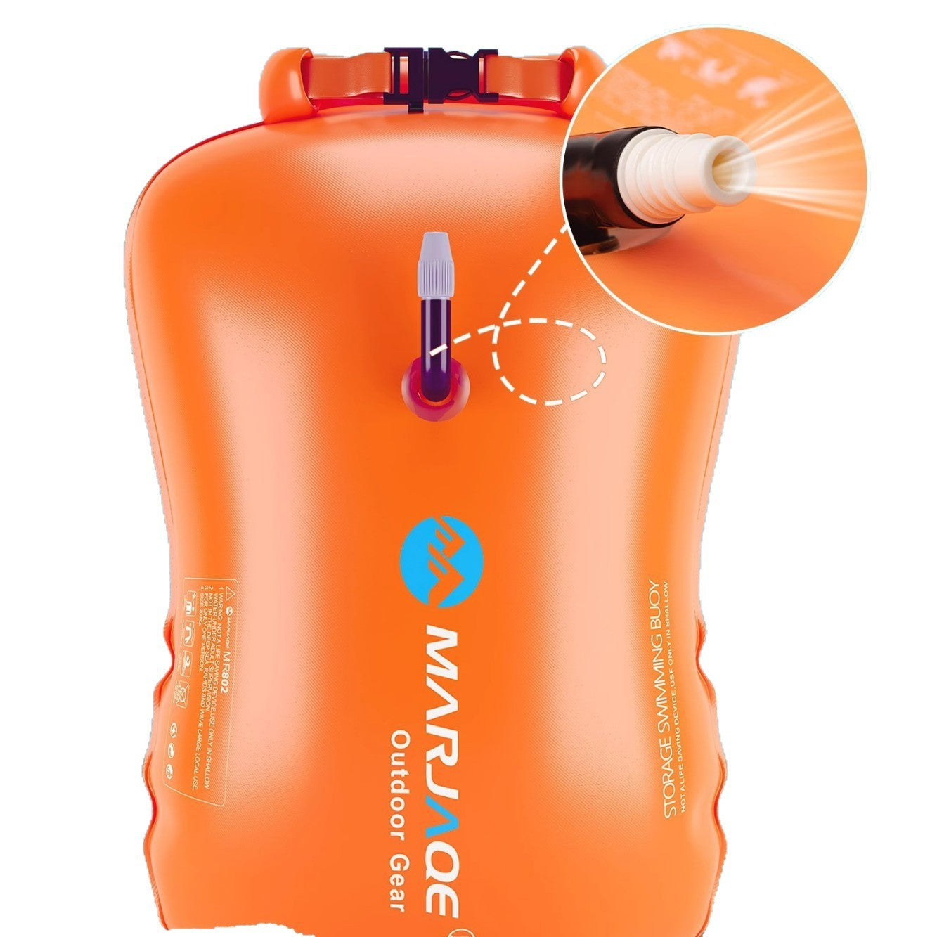 Swimming Safety Float Buoy with Storage Bag – Inflatable Open Water Swim Buoy for Adults, Anti-Drowning Safety Float for Outdoor Swimming & Water Sports