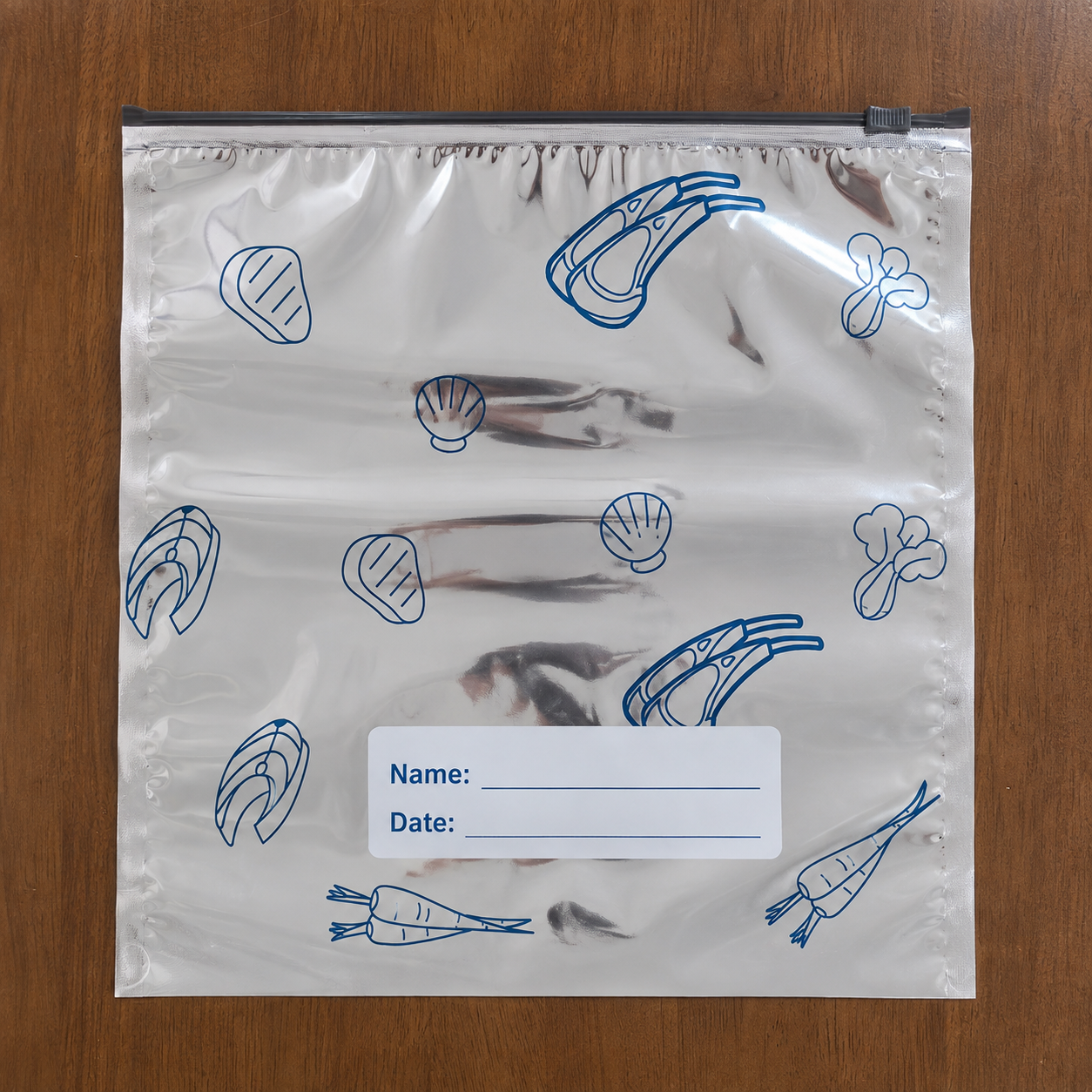30 Pack Reusable Food Storage Bags with Zipper Seal, Leakproof Freezer Bags for Meat, Vegetables & Meal Prep