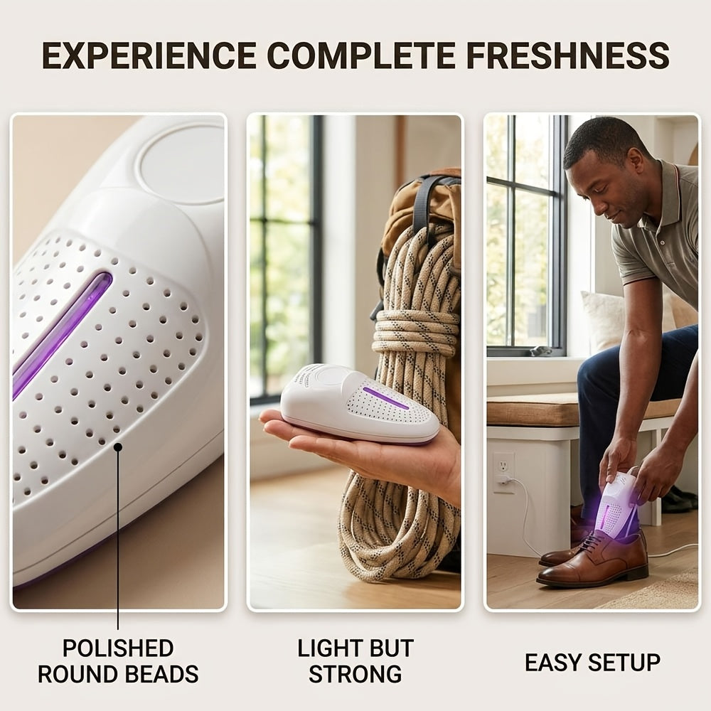2-In-1 Portable Smart Shoe Dryer, Constant Temperature Anti-Damage Portable Deodorizing Shoe Dryer, Home Mini USB Quick-Dry Shoe Heater, Suitable for Sneakers Dress Shoes Boots, Home And Travel Essential, No Battery Required
