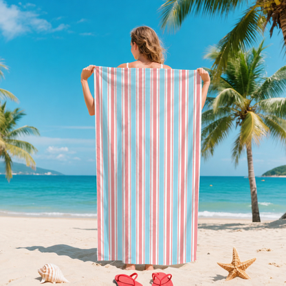 Sand-Free Quick Dry Beach Towel – Lightweight Microfiber Travel Towel for Beach, Pool & Outdoor Adventures
