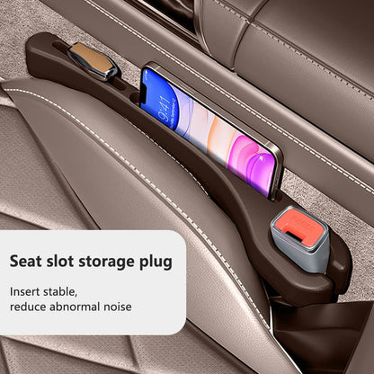 2-in-1 Car Seat Gap Filler with Phone Holder – Set of 2, PU Leather - Morrowden