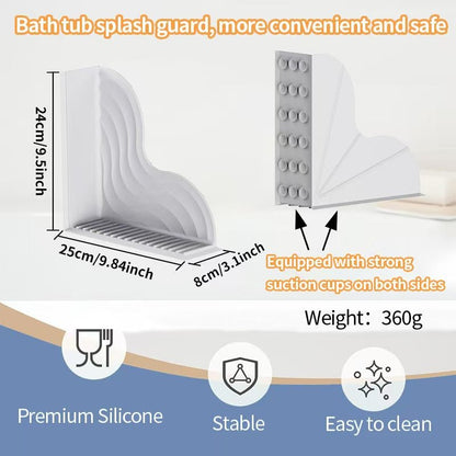 2-Pack Silicone Bathtub Corner Splash Guards - Morrowden