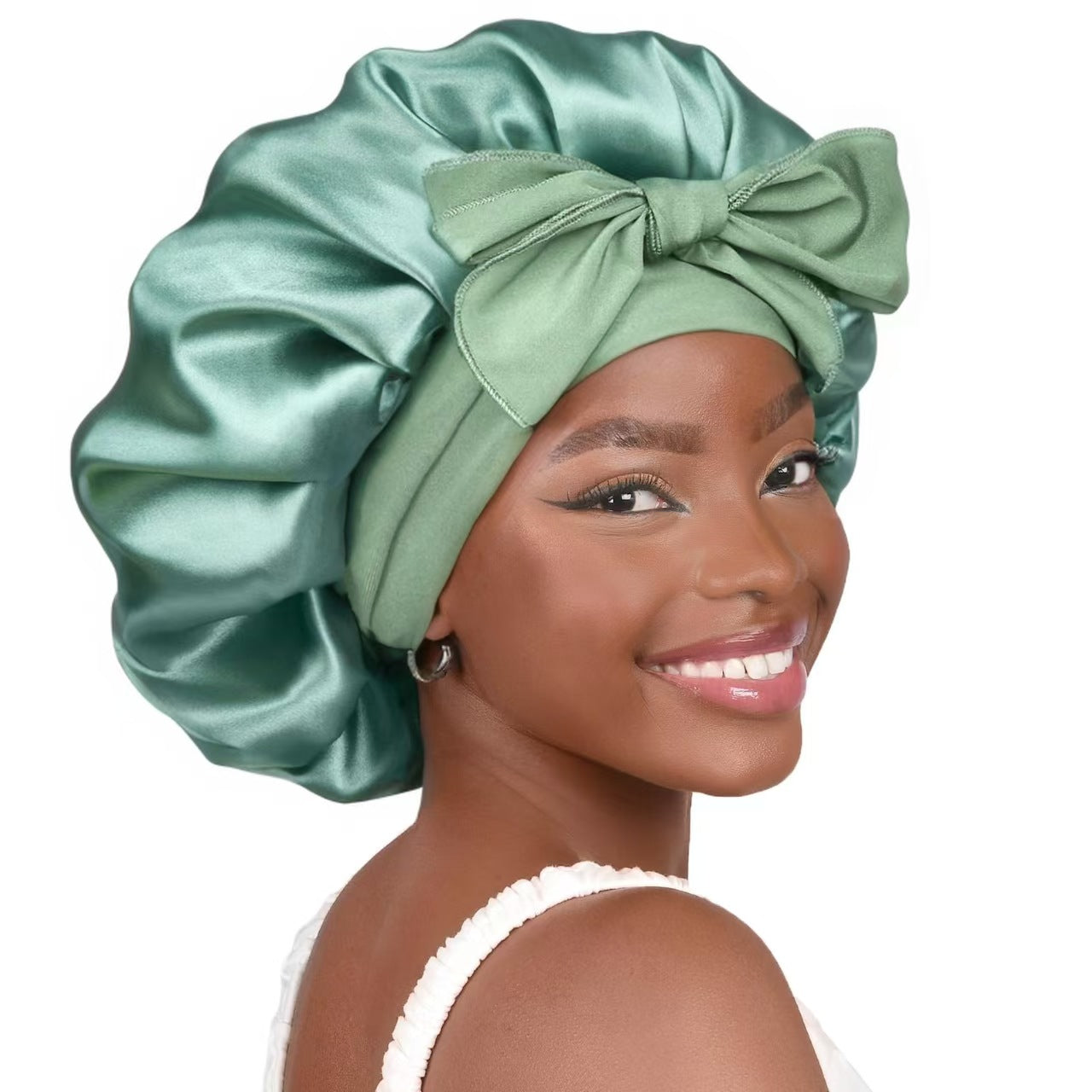 Luxury Silk Satin Bonnet for Sleeping – Soft Hair Protection Cap to Reduce Frizz, Breakage & Bedhead