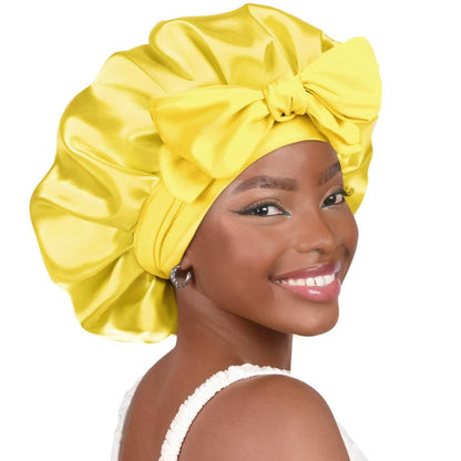Luxury Silk Satin Bonnet for Sleeping – Soft Hair Protection Cap to Reduce Frizz, Breakage & Bedhead
