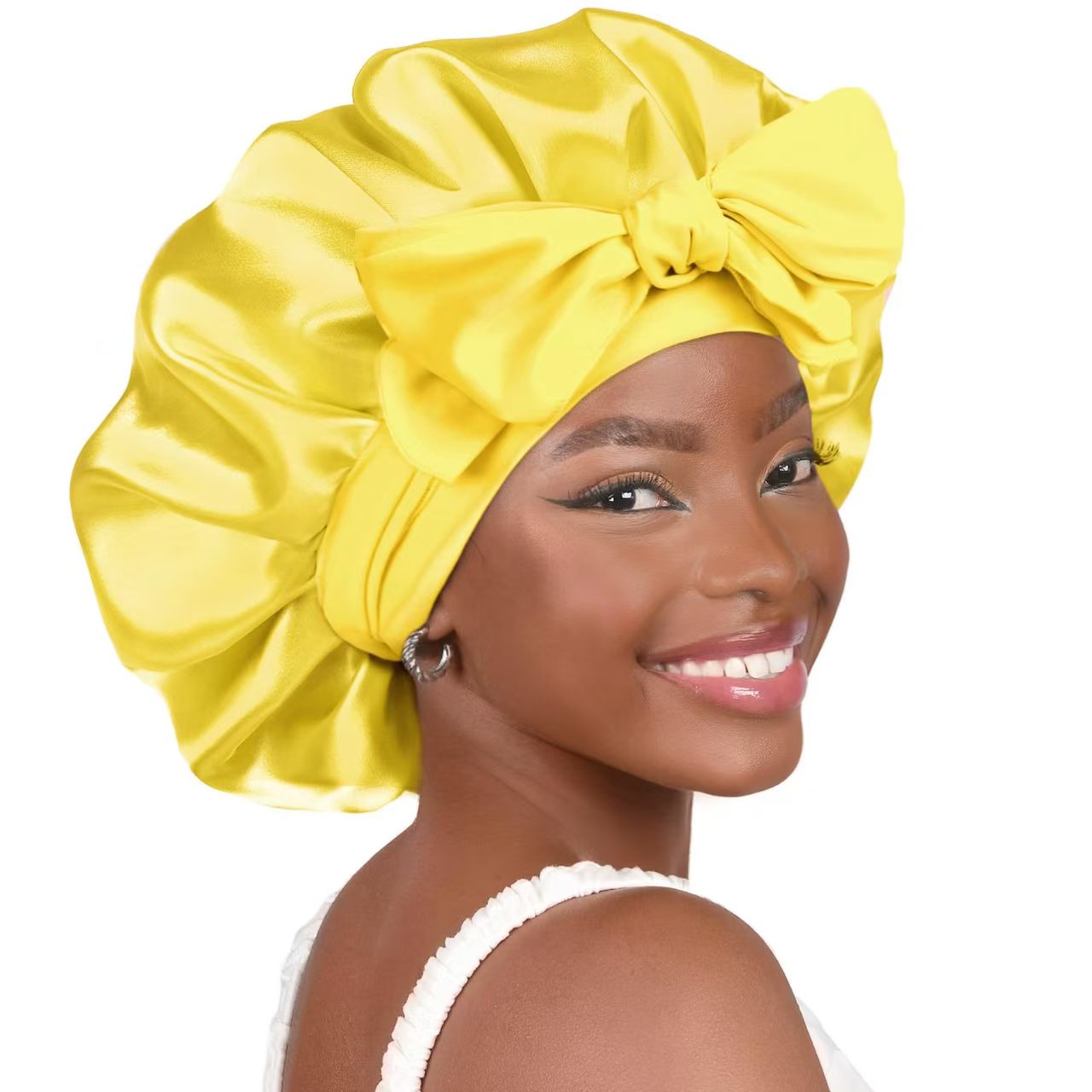 Luxury Silk Satin Bonnet for Sleeping – Soft Hair Protection Cap to Reduce Frizz, Breakage & Bedhead
