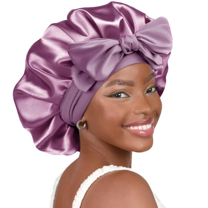 Luxury Silk Satin Bonnet for Sleeping – Soft Hair Protection Cap to Reduce Frizz, Breakage & Bedhead