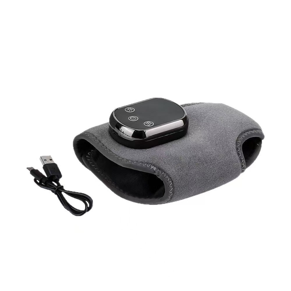 Rechargeable Heated Ankle Brace with Vibration Massage – Infrared Warm Therapy Support for Sports Recovery, Daily Comfort & Relaxation