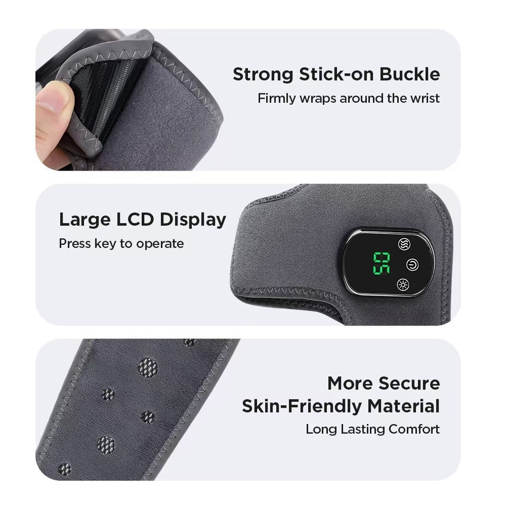 Rechargeable Heated Ankle Brace with Vibration Massage – Infrared Warm Therapy Support for Sports Recovery, Daily Comfort & Relaxation