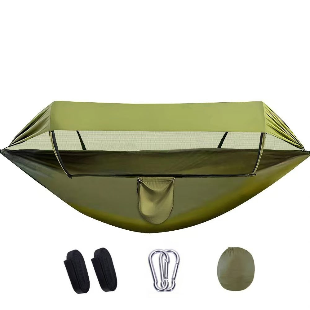 Ultimate Outdoor Experience: Double Hammock with Mosquito Net, Easy Setup for Travel & Camping