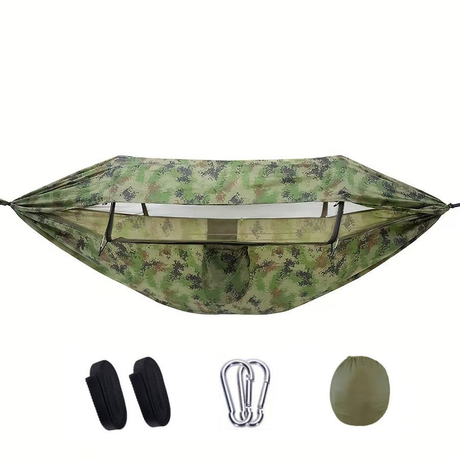Ultimate Outdoor Experience: Double Hammock with Mosquito Net, Easy Setup for Travel & Camping