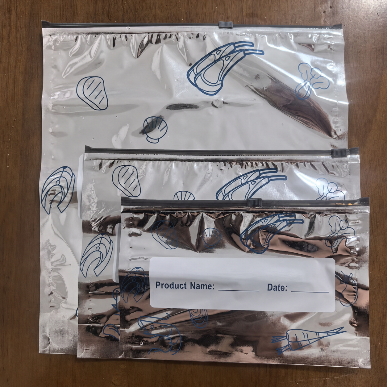 30 Pack Reusable Food Storage Bags with Zipper Seal, Leakproof Freezer Bags for Meat, Vegetables & Meal Prep