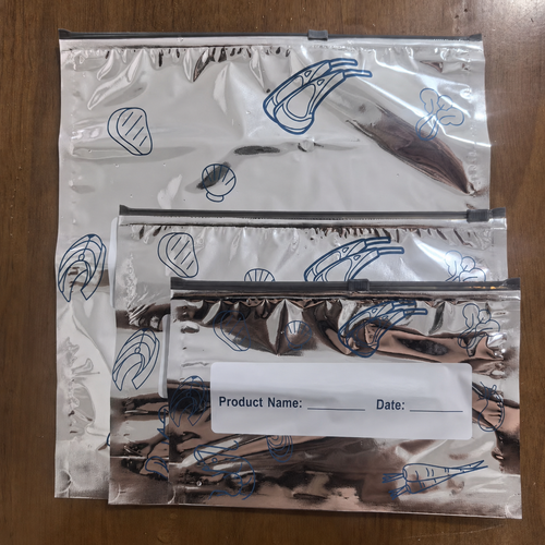 30 Pack Reusable Food Storage Bags with Zipper Seal, Leakproof Freezer Bags for Meat, Vegetables & Meal Prep