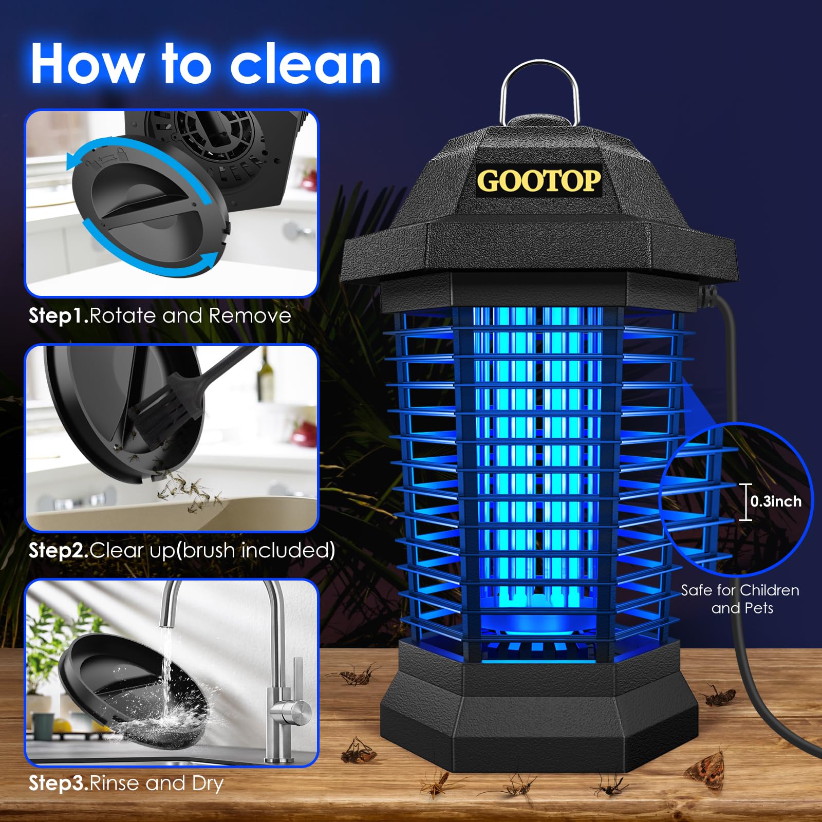 3-Claw Electric Fly Zapper - Morrowden