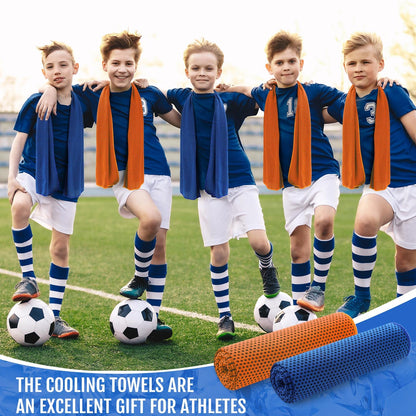 30 Pack Cooling Towels, 40"x12" Ice Breathable Soft Chilly Sweat Rag Microfiber Workout Rags for Gym Cooling Towels for Neck and Face for Yoga Golf Sport Running - Morrowden