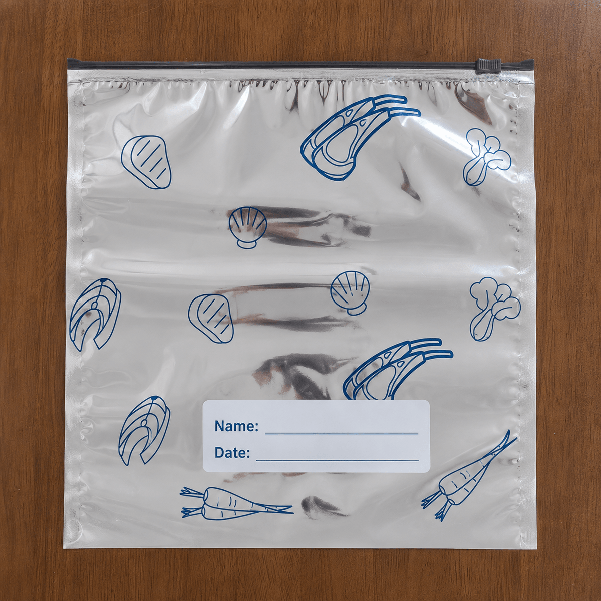 30 Pack Reusable Food Storage Bags with Zipper Seal, Leakproof Freezer Bags for Meat, Vegetables & Meal Prep - Morrowden