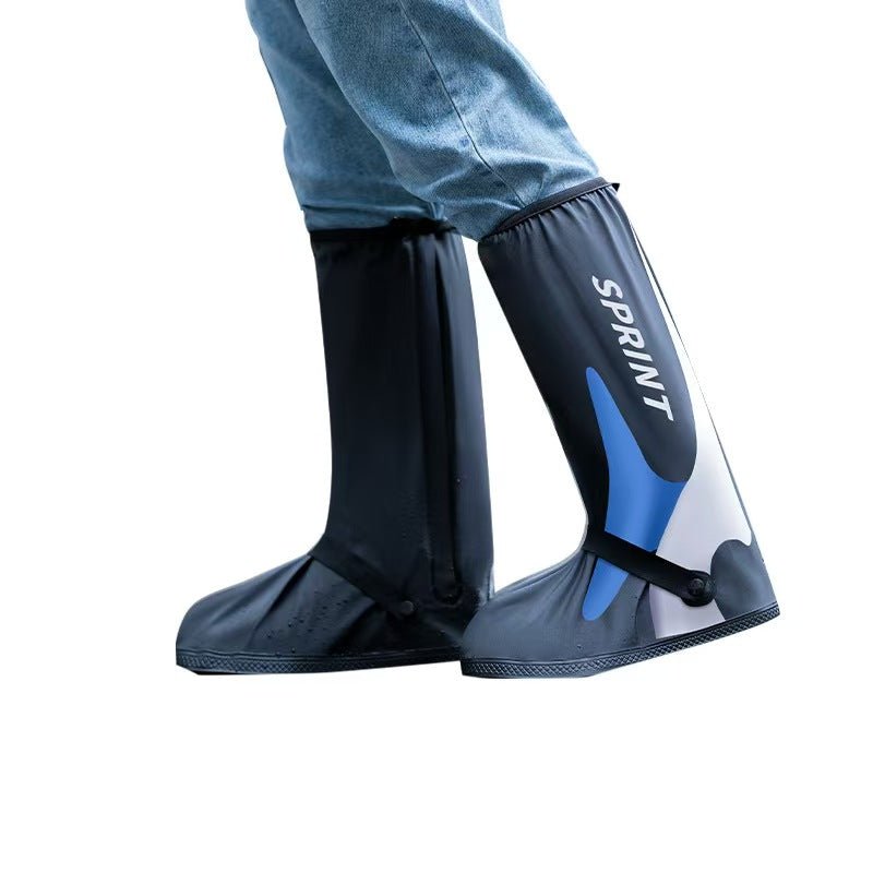 42cm High-Cut Waterproof Shoe Covers – Reusable Non-Slip Rain Boot Protectors for Commuting, Cycling & Outdoor Use - Morrowden