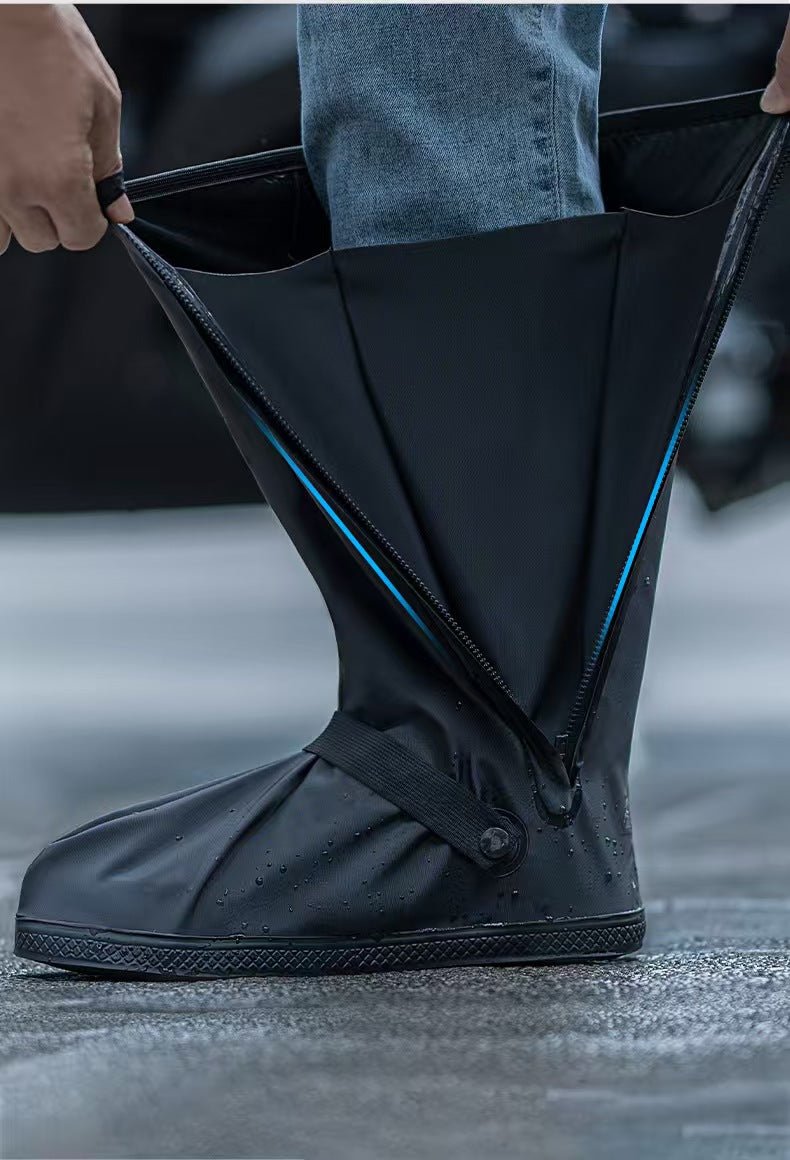 42cm High-Cut Waterproof Shoe Covers – Reusable Non-Slip Rain Boot Protectors for Commuting, Cycling & Outdoor Use - Morrowden