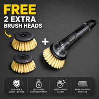 Long-Handle  Yellow Bristle Brush