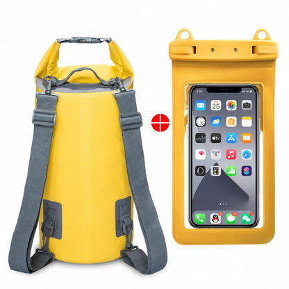 Waterproof Dry Bag Backpack – Lightweight PVC Roll Top Dry Sack for Kayaking, Camping, Hiking & Beach Adventures