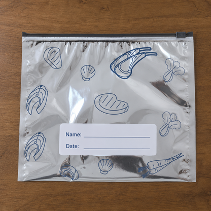 30 Pack Reusable Food Storage Bags with Zipper Seal, Leakproof Freezer Bags for Meat, Vegetables & Meal Prep