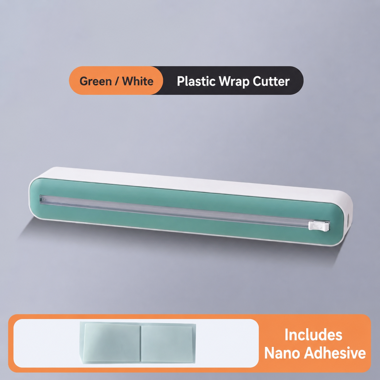 Magnetic Plastic Wrap Dispenser with Built-in Cutter – Easy Pull Food Wrap Organizer for a Cleaner Kitchen