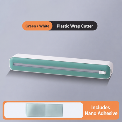 Magnetic Plastic Wrap Dispenser with Built-in Cutter – Easy Pull Food Wrap Organizer for a Cleaner Kitchen