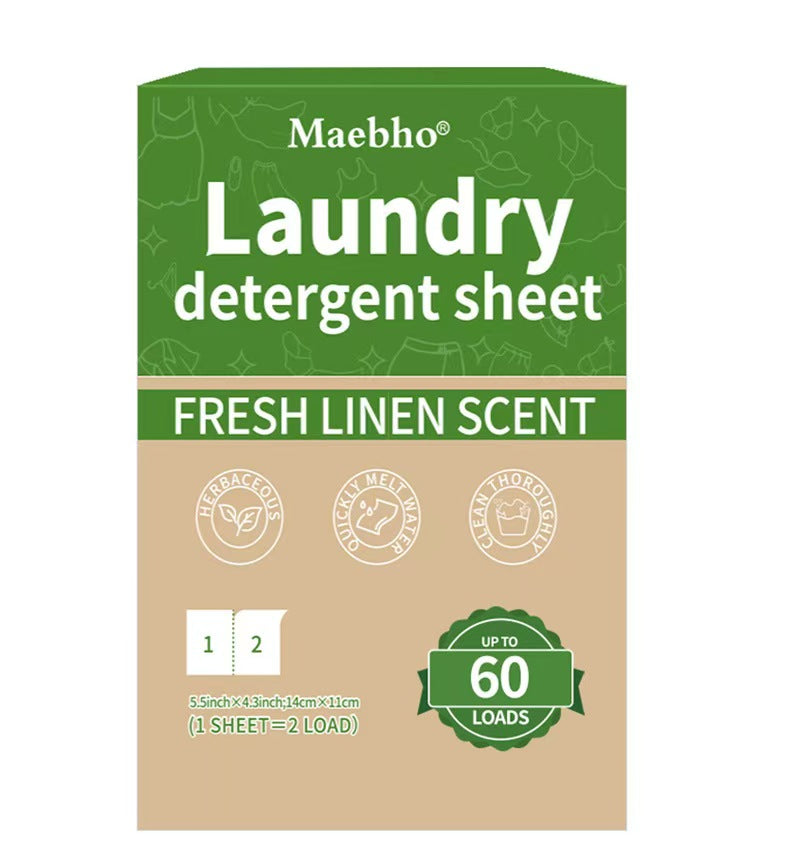 120 Sheets Laundry Detergent Sheets – 240 Loads, Fabric Softener & Long-Lasting Fresh Scent, Eco-Friendly Plastic-Free Laundry Sheets