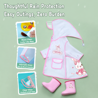 Transparent White Rabbit Raincoat