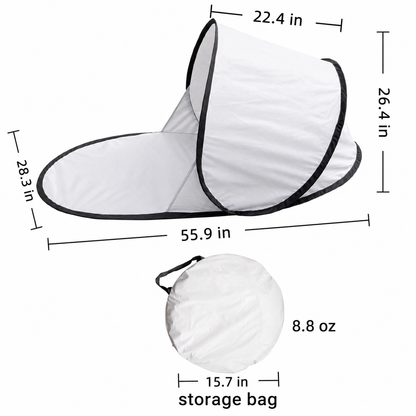 Lightweight Pop-Up Beach Tent – Instant Setup Single Person Sun Shelter for Outdoor Camping, Beach, Travel & Sunbathing