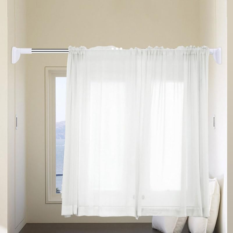 Punch Free Adjustable Telescopic Clothes Drying Rod Closet Tension Pole  Expandable Closet Bar for Laundry and Wardrobe Organization