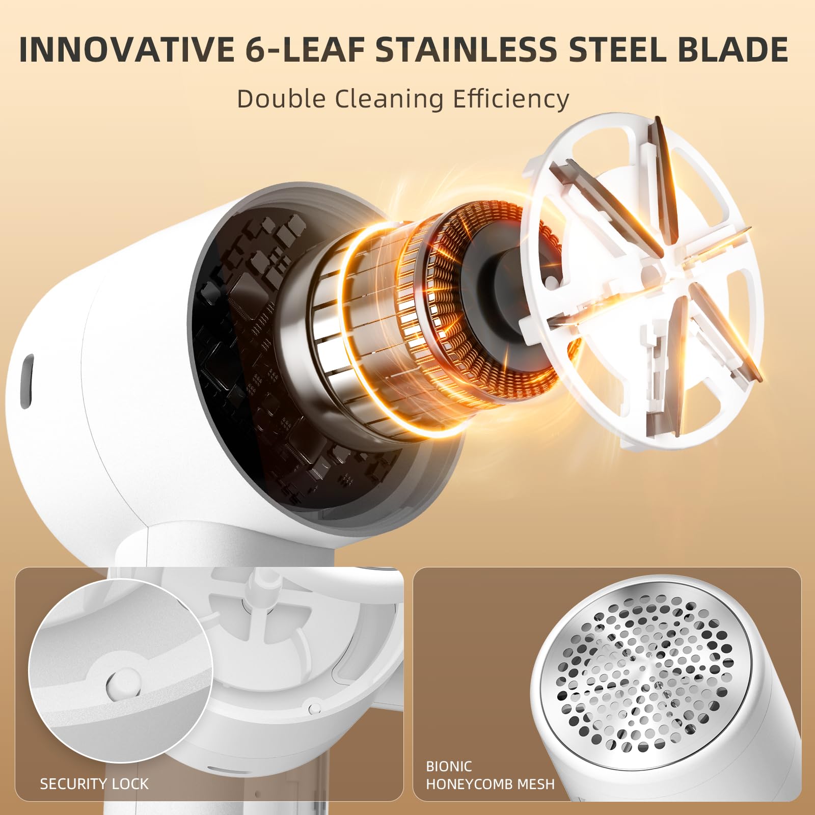Rechargeable Fabric Shaver with LED Display