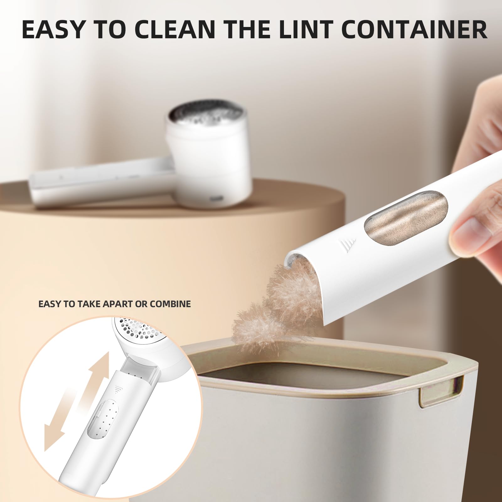 Rechargeable Fabric Shaver with LED Display