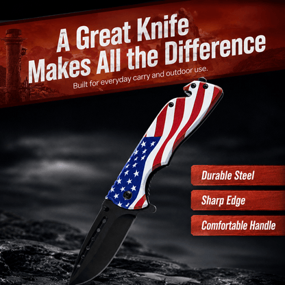 American Folding Knife – Heavy-Duty EDC Pocket Blade - Morrowden