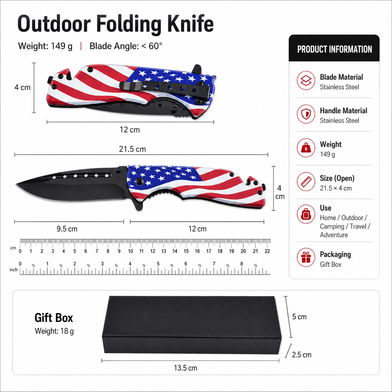 American Folding Knife – Heavy-Duty EDC Pocket Blade - Morrowden
