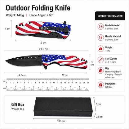 American Folding Knife – Heavy-Duty EDC Pocket Blade - Morrowden