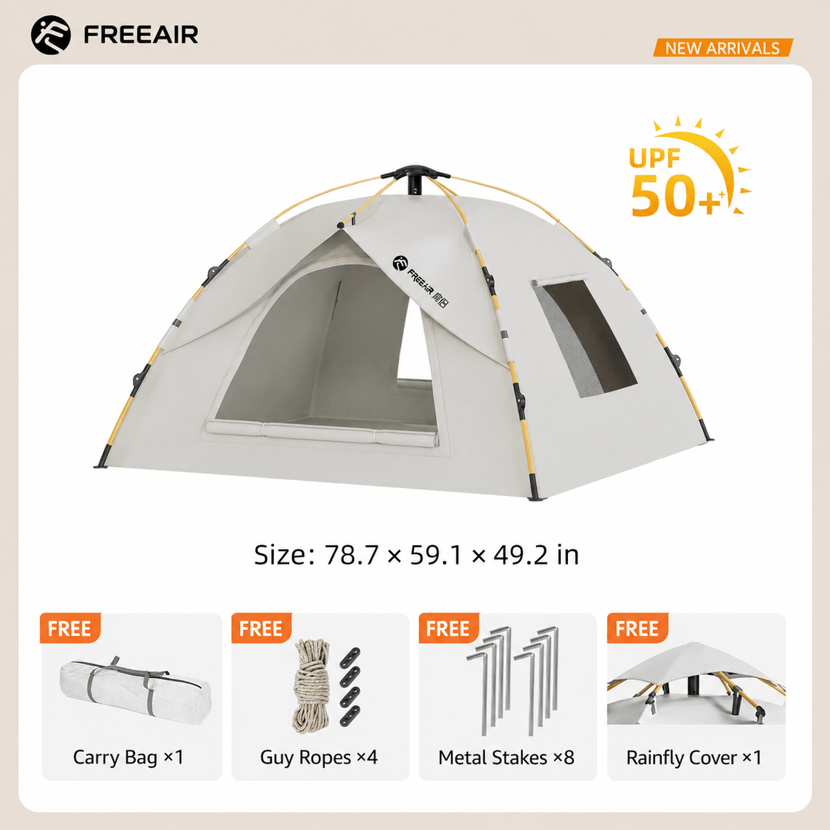 Automatic Outdoor Camping Tent – 2/3/4 Person Family Tent with Sun Protection - Morrowden