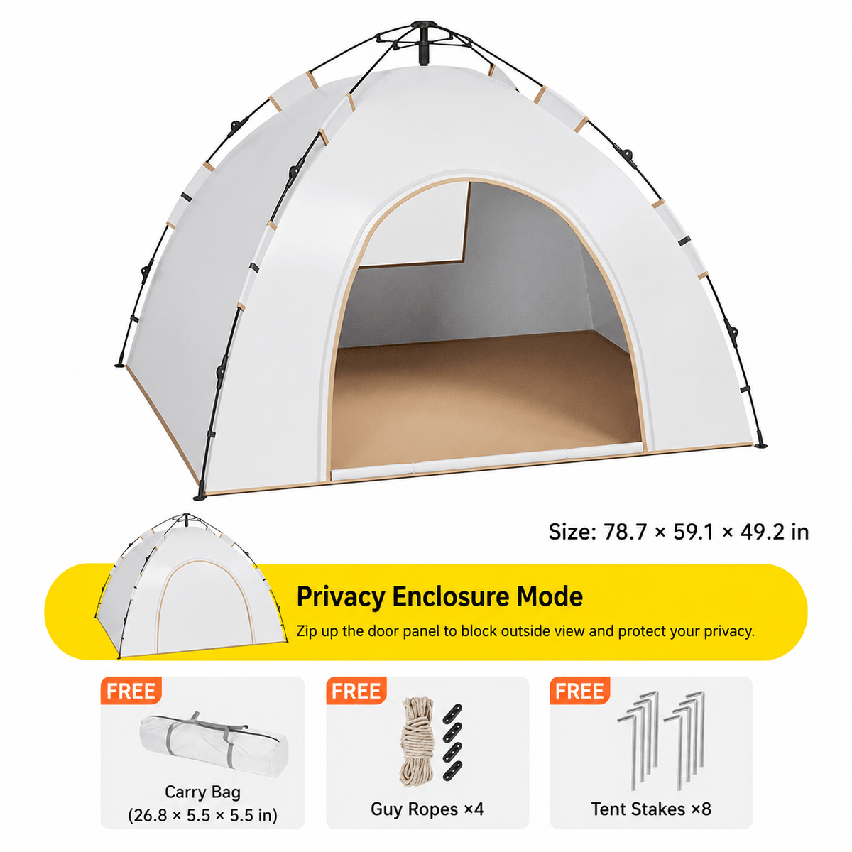 Automatic Outdoor Camping Tent – 2/3/4 Person Family Tent with Sun Protection - Morrowden