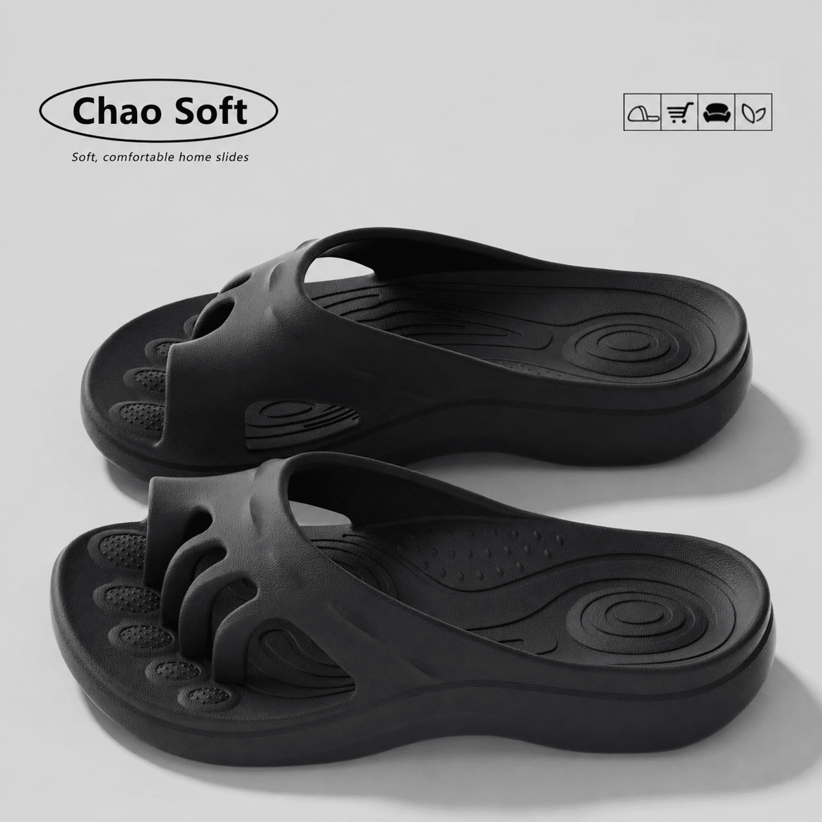 Barefoot Five-Toe Slides - Soft Cloud Cushion Sandals for Everyday Comfort - Morrowden