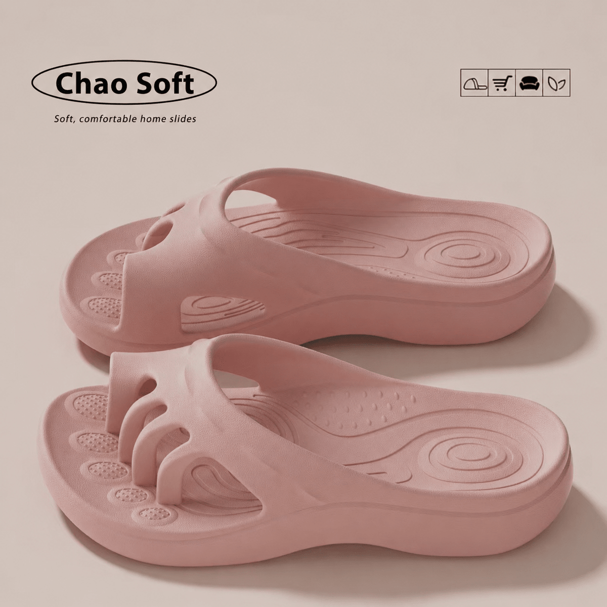 Barefoot Five-Toe Slides - Soft Cloud Cushion Sandals for Everyday Comfort - Morrowden