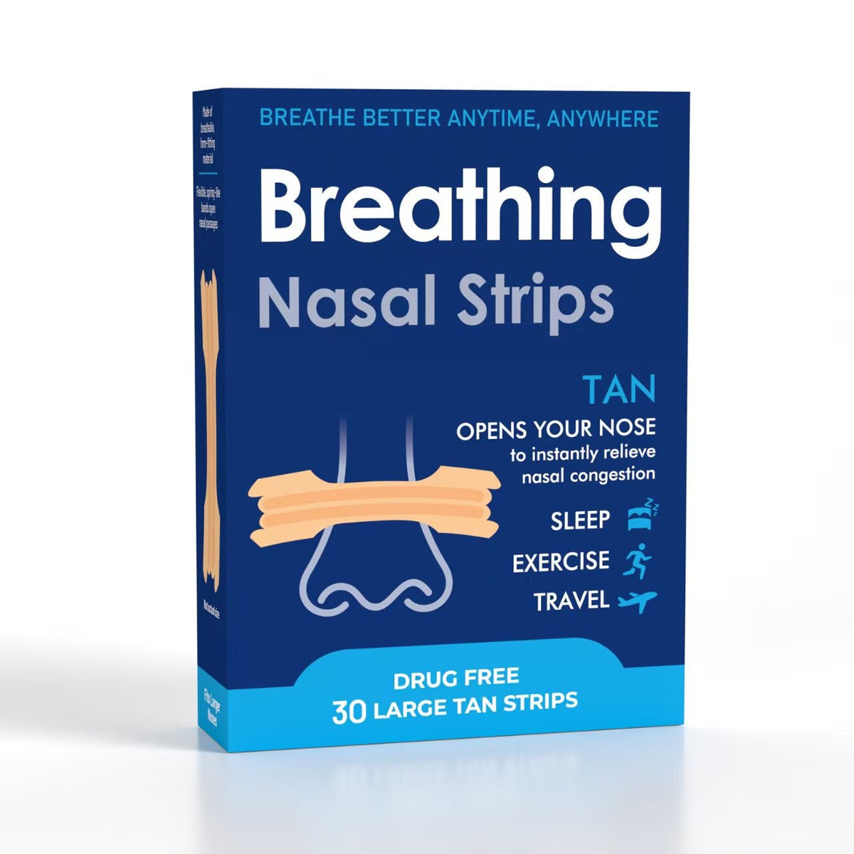 BreatheEasy Nasal Strips – Drug-Free Breathing Support for Sleep, Exercise & Everyday Comfort - Morrowden