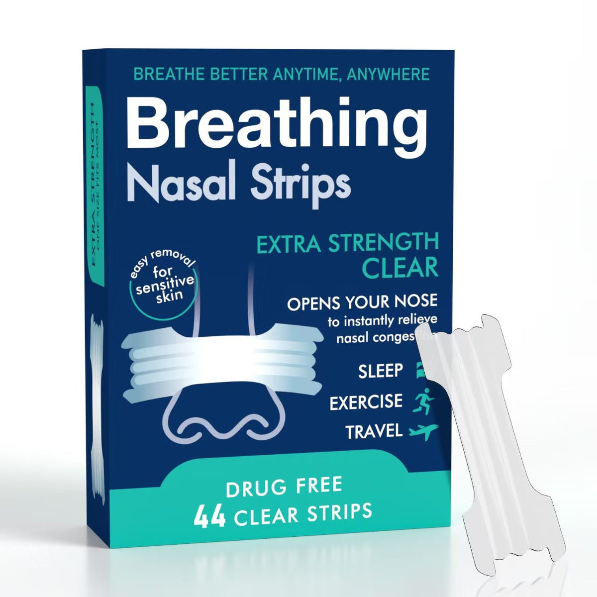 BreatheEasy Nasal Strips – Drug-Free Breathing Support for Sleep, Exercise & Everyday Comfort - Morrowden
