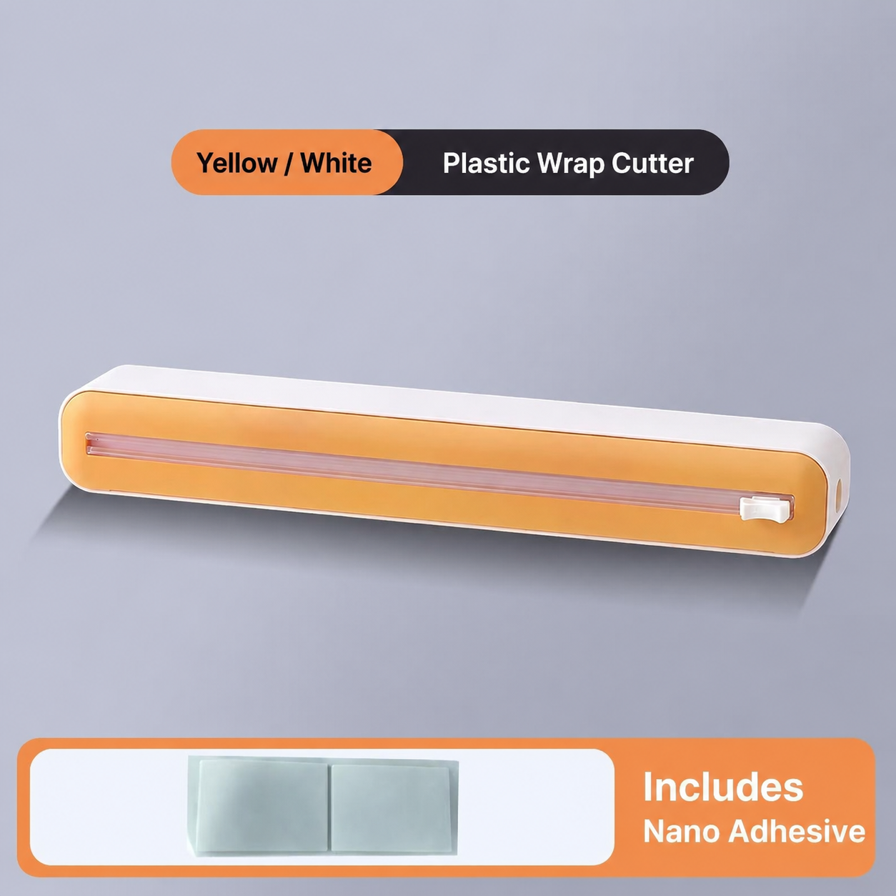 Magnetic Plastic Wrap Dispenser with Built-in Cutter – Easy Pull Food Wrap Organizer for a Cleaner Kitchen