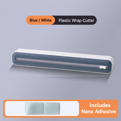 Magnetic Plastic Wrap Dispenser with Built-in Cutter – Easy Pull Food Wrap Organizer for a Cleaner Kitchen