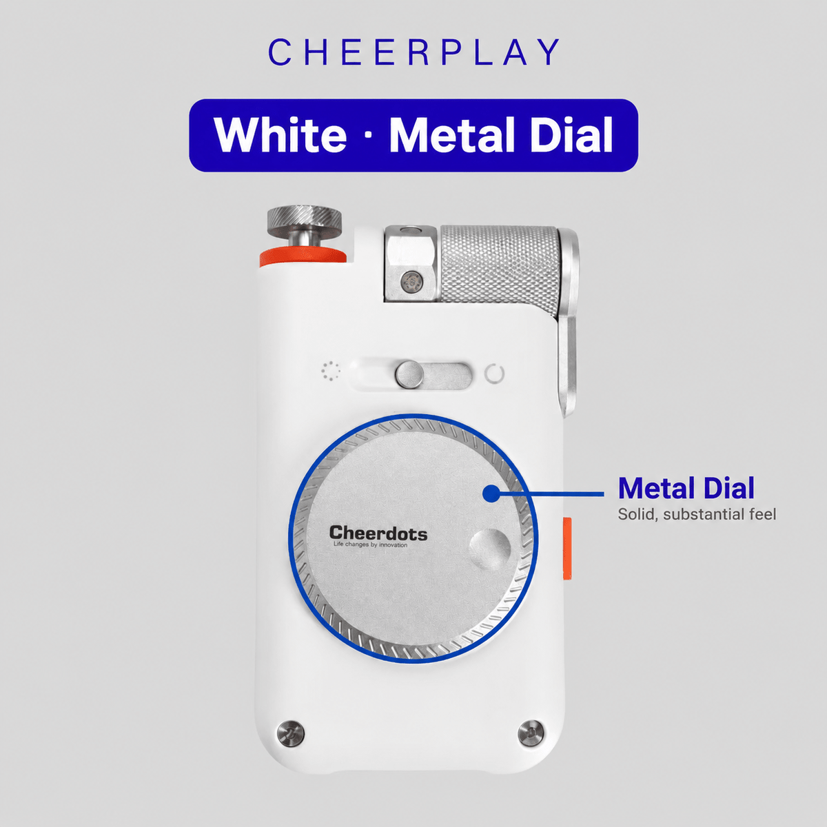 Cheer Dots Bluetooth Phone Remote Fidget Toy – 2-in-1 Wireless Scroll & Click Controller with 360° Dial for Stress Relief - Morrowden
