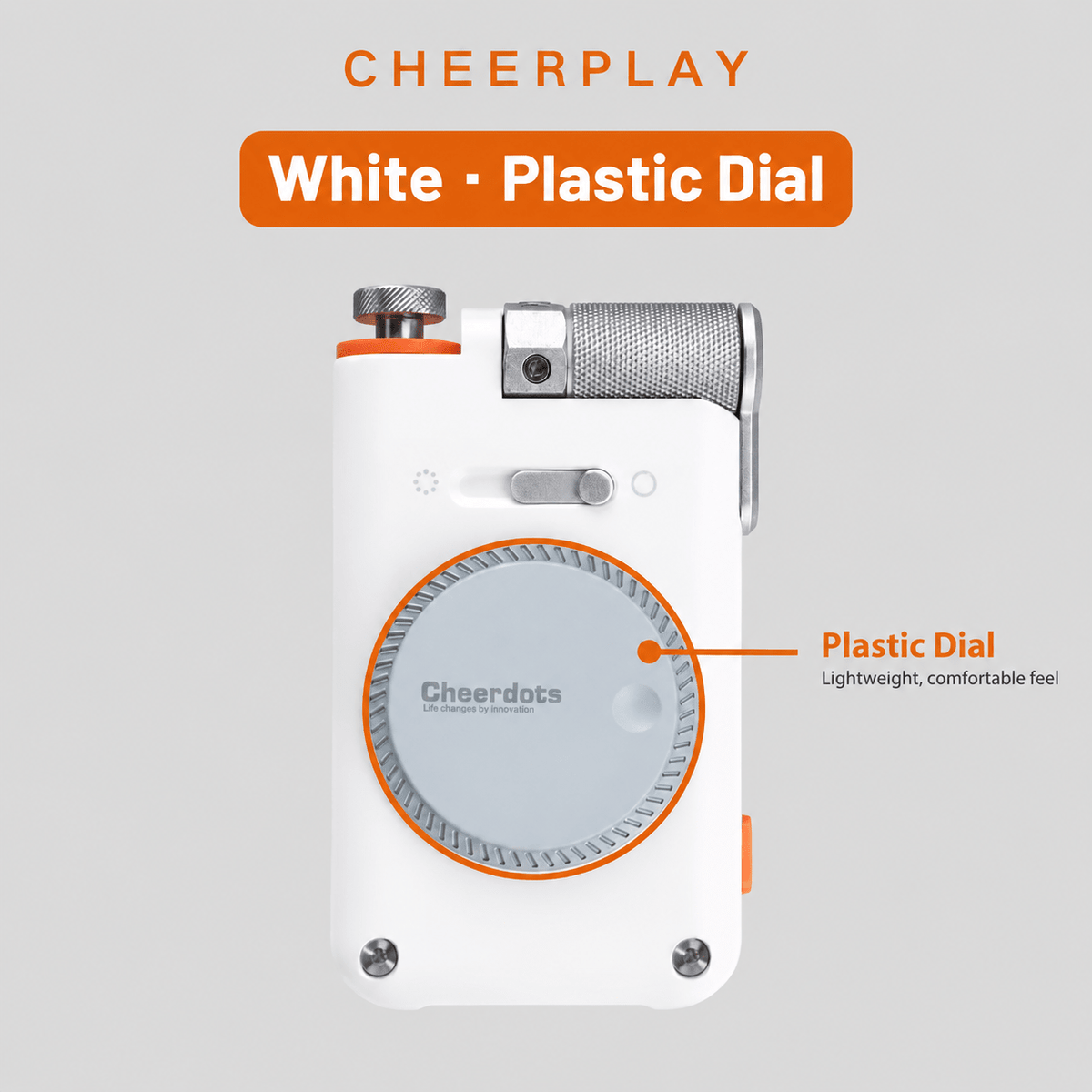 Cheer Dots Bluetooth Phone Remote Fidget Toy – 2-in-1 Wireless Scroll & Click Controller with 360° Dial for Stress Relief - Morrowden
