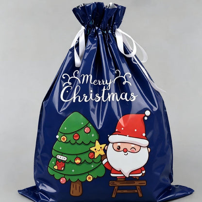 Christmas Drawstring Gift Bags – Holiday Present Wrapping Bags - Morrowden
