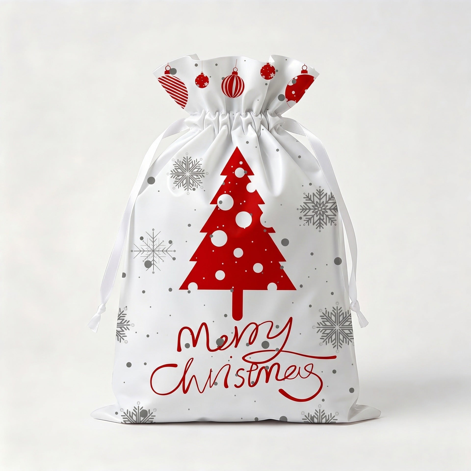 Christmas Drawstring Gift Bags – Holiday Present Wrapping Bags - Morrowden